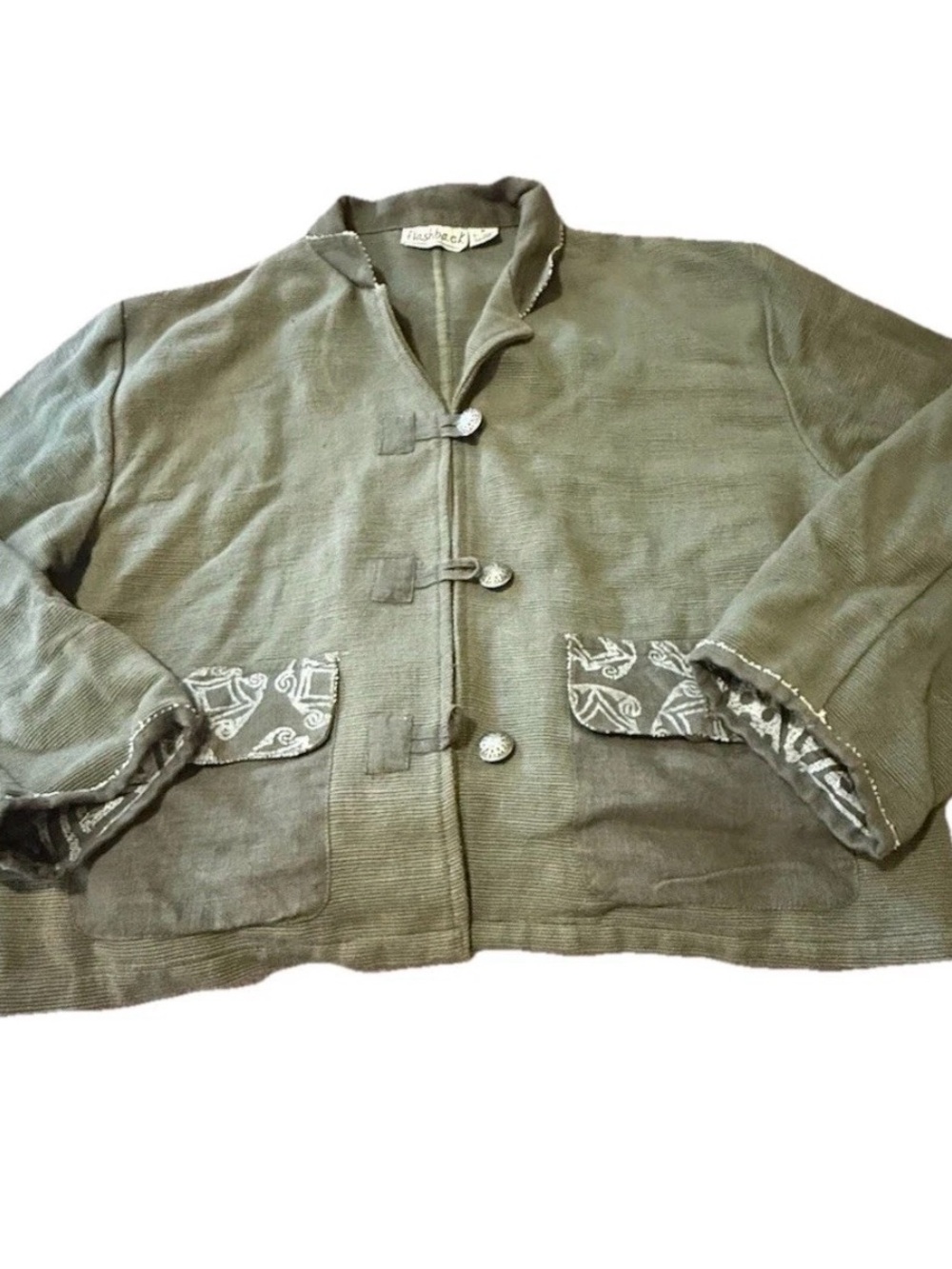 Womens Chinese Style Frog Button Stand Collar  Jacket Coat Outwear Cute